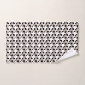 Thème Balle de Football Blanc (Serviette à main)