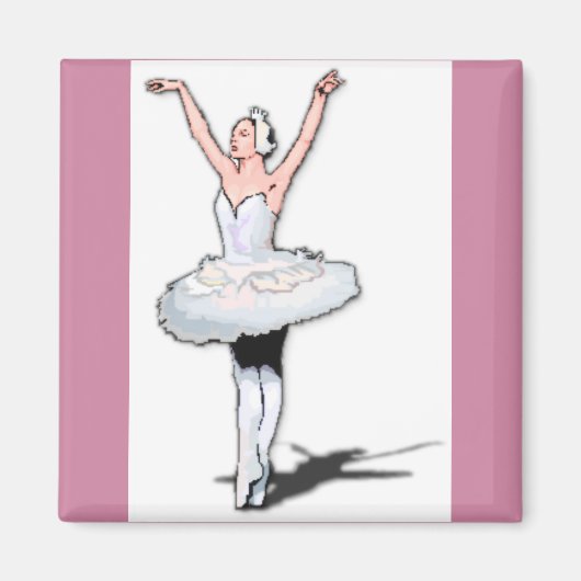 Thème Ballet Pink Ballerina Magnet (Devant)