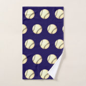 Thème Baseball Bleu Foncé (Serviette à main)