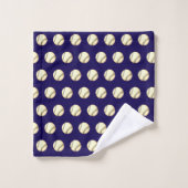 Thème Baseball Bleu Foncé (Gant de toilette)