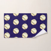 Thème Baseball Bleu Foncé (Serviette à main)