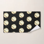 Thème baseball noir (Serviette à main)