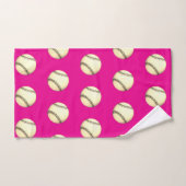 Thème baseball rose vif (Serviette à main)