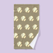Thème baseball Taupe (Serviette à main)