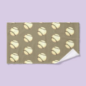 Thème baseball Taupe (Serviette à main)