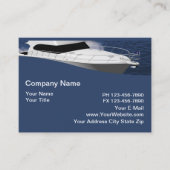 Thème bateau Carte de visite moderne (Devant)