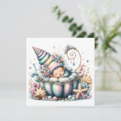 Thème Bébé Précieux - Invitation (Debout devant)