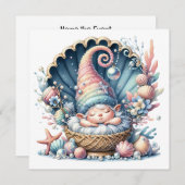 Thème Bébé Précieux - Invitation (Devant / Derrière)