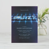 Theme Birthday Party 80 Kaart (Staand voorkant)