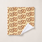 Thème Bretzel Nœuds de pain : Votre initiale / mon (Gant de toilette)