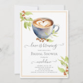 Thème café Bridal Show Invitation (Devant)