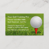 Thème Cartes de visite de formation au golf (Devant)