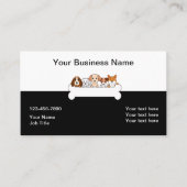 Thème Chien Carte de visite Modèle (Devant)