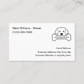 Thème Chien cool Double Côté Cartes de visite (Dos)