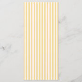Thème citron bandes jaunes Menu plat (Dos)