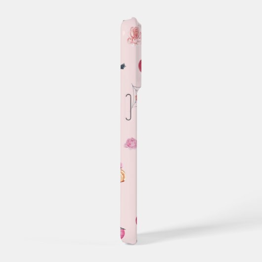 Thème Citrouille rose iPhone 15 Pro (Côté droit)