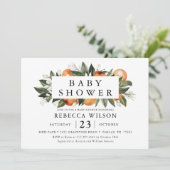 Thème Citrus Baby shower de printemps Invitation (Debout devant)