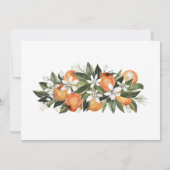 Thème Citrus Baby shower de printemps Invitation (Dos)