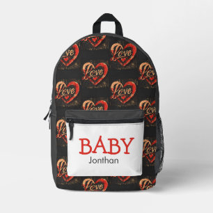 Thème Coeur bébé tendance Sac à dos imprimé
