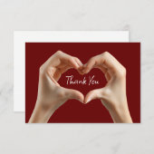 Thème Coeur tendance Merci Cartes (Devant / Derrière)