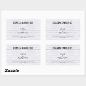 Thème côtier en bois blanc Stickers détendus (Feuille)