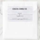 Thème côtier en bois blanc Stickers détendus (Sac)