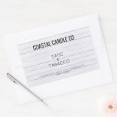 Thème côtier en bois blanc Stickers détendus (Enveloppe)