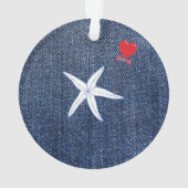 Thème côtier Saint-Valentin Coeur rouge & Starfish (dos)