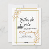 Thème cuisine Bachelorette invitation (Dos)