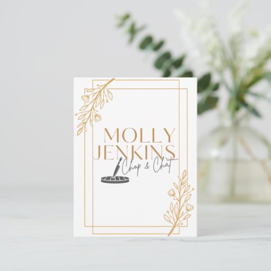 Thème cuisine Bachelorette invitation (Debout devant)