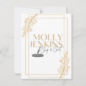 Thème cuisine Bachelorette invitation (Devant)