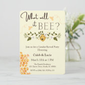 Thème d'abeilles Genre Révéler une fête Invitation (Debout devant)