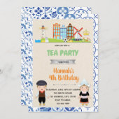 Thème d'anniversaire néerlandais Invitation (Devant / Derrière)