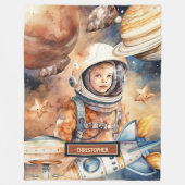 Thème d'astronaute à couverture personnalisée (Devant)