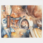 Thème d'astronaute à couverture personnalisée (Devant (Horizontal))