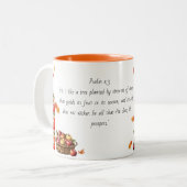 Thème d'automne Bible Verse Mug (Devant gauche)