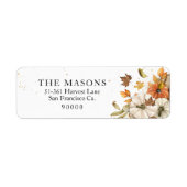 Thème de automne rustique Retourner les étiquettes (Devant)