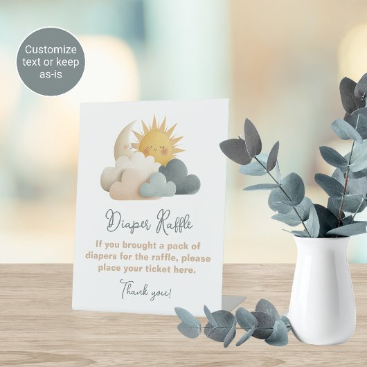 Thème de Baby Shower Nuage Panneau de table pour j
