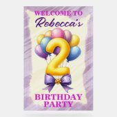 Thème de ballons pour 2e anniversaire (Recto)