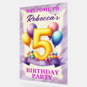 Thème de ballons pour 5ème anniversaire (Angle)