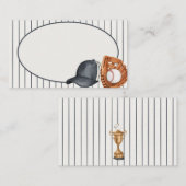 Thème de baseball Accueil Run Buffet Place Cartes (Devant / Derrière)