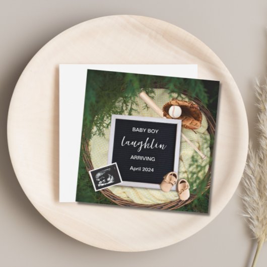 Thème de baseball Faire-part de grossesse