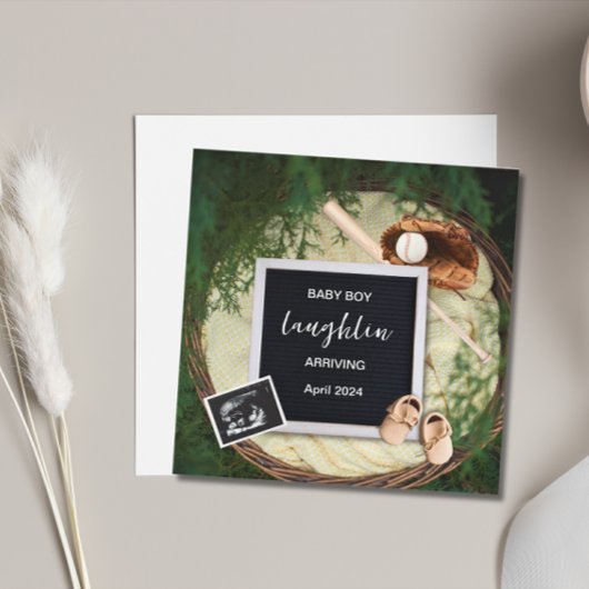 Thème de baseball Faire-part de grossesse