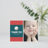 Thème de baseball Merci carte postale pour les gar (Debout devant)