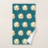 Thème de baseball sarcelle (Serviette à main)