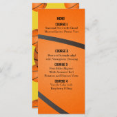 Thème de basket de la fête sportive Cartes de menu (Devant / Derrière)