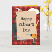 Thème de bricoleur pour la carte de la fête des pè (Fleur jaune)