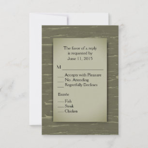 Thème de chasse RSVP avec menu