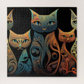 Thème de chat de puzzle élégant (Vertical)