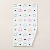 Thème de chat mignon (Serviette à main)